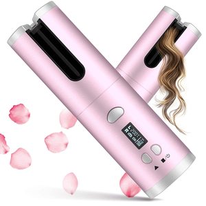 "Etiqueta privada Salón con soporte de cerámica inalámbrico rizador de pelo rizador Roll" - Product Image 6