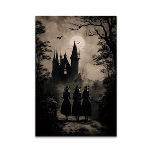 Poster Classico Retrò Gotico HD su Tela Senza Cornice, Stampa Impermeabile di Zucca di Halloween, Decorazione Murale per Casa e Camera da Letto, Idea Regalo - Product Image 1