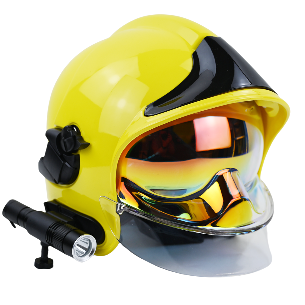 黄色のヘルメット　インテリア ANBEN FIRE卸売個人用保護戦闘装置火災安全ヘルメット消防士