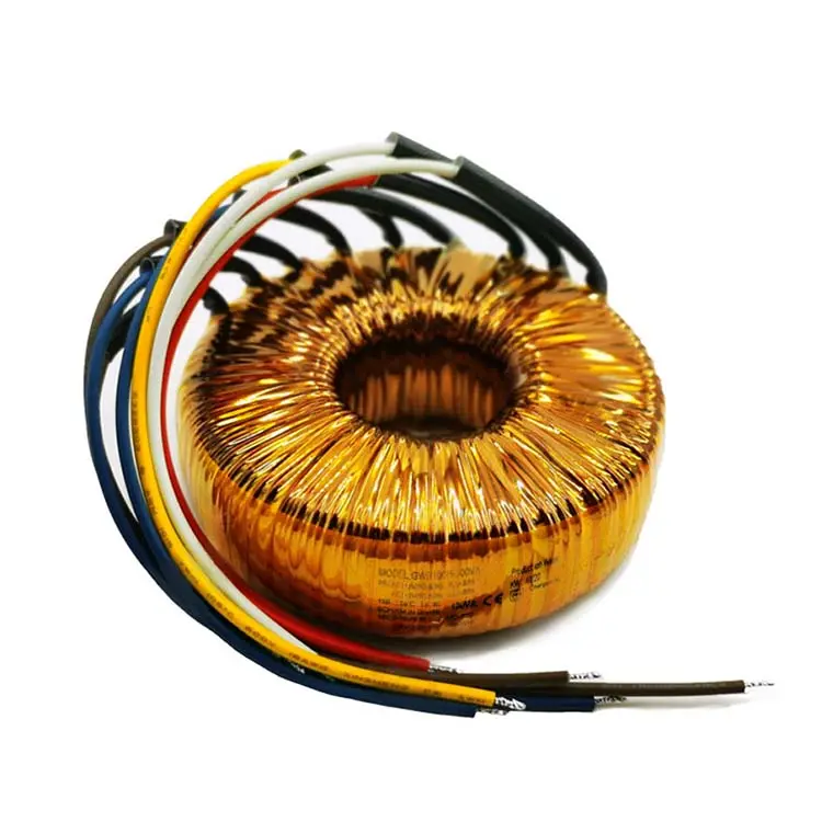 custom Application 50w subwoofer 500w 6kw 120v 12v power amplifier potting 600va audio 12 0 12 inductor toroid transformer