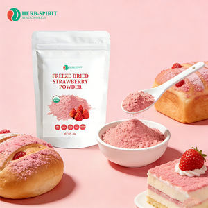 Polvo de fresa orgánico liofilizado sin azúcar añadido, polvo de fruta con sabor a fresa - Product Image 2