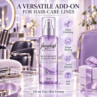 Brume capillaire multi-usages 15-en-1 de luxe avec logo personnalisé, flacon et emballage inclus