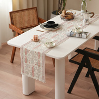 Décor à la maison fleur chemin de table imprimé personnalisé conception originale chemin persan pour table décor de table à manger à la maison
