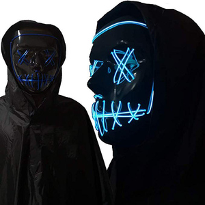 Máscara de purga de luz de Halloween, <span class=keywords><strong>mascarilla</strong></span> eléctrica de brillo LED, scary colplay, <span class=keywords><strong>cyberpunk</strong></span> - Product Image 3