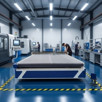 Machine de découpe CNC à couteau oscillant pour grandes surfaces avec table d'alimentation automatique pour mousse, cuir, textile et matériaux composites