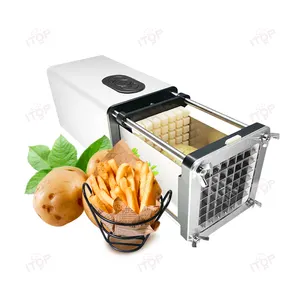 Food Grade Stainless Steel Electric Auto Potato Cutting Dicer Machine Portable Small High Effective French Fry Cutter