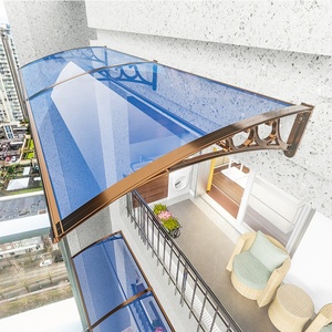 Diy Door Canopy Brackets <strong>Wall</strong> <strong>Mounting</strong> Polycarbonate Sheet Aluminum <strong>Awning</strong> for Window Front Door Rain Protection - Product Image 4
