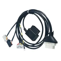 Cable 3 en 1 Toy30, Cable de Programación de Llaves Inteligentes 4A 8A BA, Cable OBD de 16 Pines para Autel OBDSTAR Xhorse Key Tool Plus para Todos los Toyota Lexus
