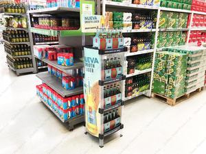 Étagères <span class=keywords><strong>de</strong></span> présentation en plastique, 2 pièces, pour le spectacle du commerce, présentoir Portable avec couches pour Chips <span class=keywords><strong>de</strong></span> pommes <span class=keywords><strong>de</strong></span> terre et collations - Product Image 2