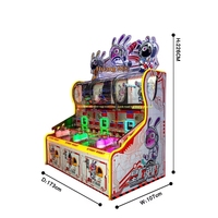 Machine de jeu à billes roulantes personnalisable pour enfants, motif lapin étoilé, pour trois joueurs, fabriquée en Chine