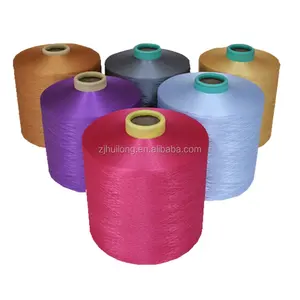 Huilong 100% polyester textured yarn 300/96 nim/him dty for weaving