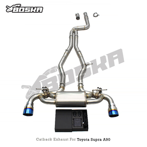 Silencieux d'échappement Catback avec système de soupape pour <span class=keywords><strong>Toyota</strong></span> <span class=keywords><strong>Supra</strong></span> A90/A91 MK4/MK5 3.0T 2020-2023, tuyau d'échappement en acier inoxydable de course - Product Image 2