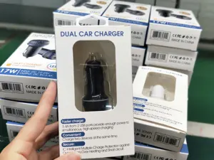Usb Car Charger Type C Auto Mobiele Lader Mini Dual Usb C 2 Port Fast Opladen Quick Car Charger Adapter voor Iphone Lading