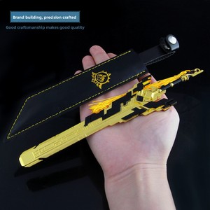 <span class=keywords><strong>Genshin</strong></span> <span class=keywords><strong>Impact</strong></span> <span class=keywords><strong>Noelle</strong></span> ดาบไม่มีผลกระทบ20cm, โลหะผสมทั้งหมดตกแต่งโต๊ะเกมของขวัญเด็กผู้ชายอุปกรณ์เสริมอาวุธโมเดล - Product Image 4