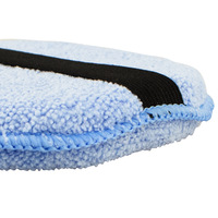 Bloc de cire ultra-doux de 5 pouces pour application au doigt - Applicateur de polissage et de detailing automobile en microfibre 14g - Blocs de cire pour polissage automobile