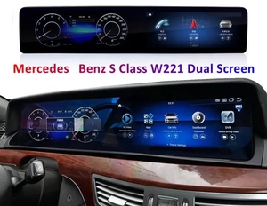 Nueva actualización <span class=keywords><strong>Android</strong></span> GPS navegación pantalla táctil coche Radio para Mercedes Benz clase S W221 pantalla Dual Carplay MP3 ayuda de marcha atrás - Product Image 2