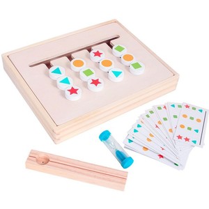 Montessori trẻ em bằng gỗ trượt cờ vua câu đố phù hợp với Hội Đồng Quản trị Trò chơi giáo dục não trêu ghẹo logic đồ chơi cho bé trai trẻ em - Product Image 2