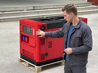 Dual Cylinder 10kw-18kw Luftgekühlter Diesel Silence Generator Set Box Typ mit Auto & Remote Start 50Hz & 60Hz Frequenz optionen