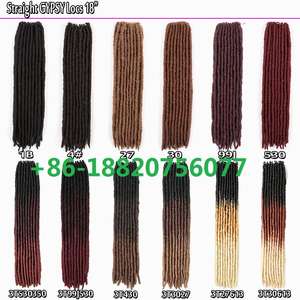 Cheveux tressés synthétiques <span class=keywords><strong>Dread</strong></span> Lock doux bon marché Faux Locs Tresses au crochet Tresses au crochet Extensions de cheveux - Product Image 2