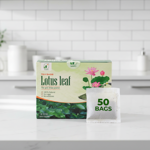 Thé aux feuilles de lotus 100% pur NMPT, soutien au bien-être du corps, boisson à base de plantes biologiques - Product Image 1