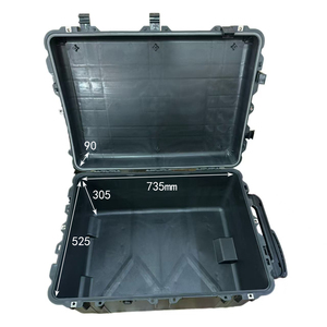 DPC136-7 Estuche Rígido con Ruedas de Plástico Resistente Negro, IP67 Impermeable, Estuche para Herramientas de 790*585*435 mm - Product Image 3