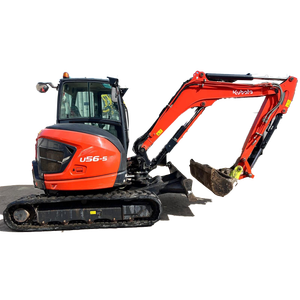Excavadora de Orugas Kubota U56-5 Usada, Mejor Vendedor 2025, Miniexcavadora de 5 Toneladas, Rendimiento Confiable, con Martillo, Certificación EPA y CE - Product Image 4