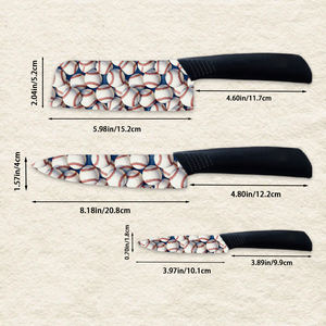 มีดอเนกประสงค์สำหรับงานกลางแจ้ง 3 ชิ้น ดีไซน์ใหม่ ใบมีดเซรามิกแบบกำหนดเอง ด้ามพลาสติก แข็งแรง ทนทาน สำหรับตัดหญ้าและทำความสะอาดพื้นที่ป่า - Product Image 6