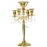 HY Luxus Heimparty Hochzeit Veranstaltung Dekor Metall Teelichter Kerze Metall Vase Halter Mittelteile