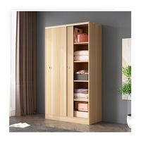Chambre à louer simple et moderne avec armoire de rangement en bois massif