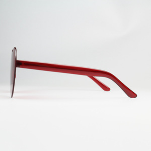 2024 Trendy Unisex Sunglasses Custom Pink Blue Black PC Rimless Sun <b>Glasses</b> <b>Heart</b> Shape Frameless Lens Yellow Purple Red White - Product Image 4