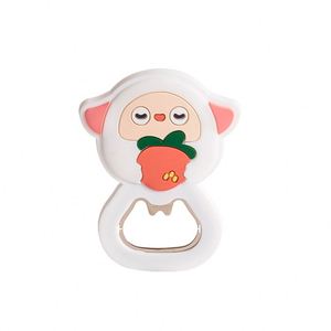Aimants de réfrigérateur en caoutchouc personnalisés avec motifs de dessins animés et d'anime, design moderne, dos en PVC, pour la rentrée scolaire et les baptêmes, vente en gros - Product Image 1