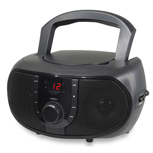 เครื่องเล่นซีดีพกพาแบบบูมบ็อกซ์ วิทยุ FM สำหรับรับสัญญาณ เล่นไฟล์ USB หน้าจอแสดงผลปรับแต่งสีได้ ระบบครอสโอเวอร์เสียงสองทาง - Product Image 1