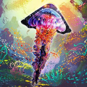 Kite Premium Jellyfish polpo aquilone per bambini principianti adulti facili da pilotare assemblare Design a forma di Delta - Product Image 5