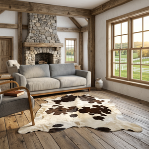 <b>Black</b> & White Calf Hide <b>Rug</b> - Product Image 2