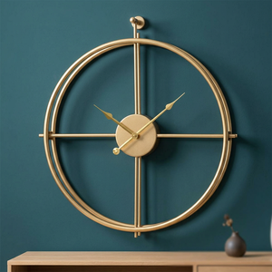Haute qualité or horloge murale romaine Unique brillant fabriqué à la main découpe Laser nouveau à la mode affichage numérique électronique prix de gros - Product Image 5