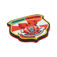 Écusson Pvc Personnalisé Logo Personnalisé 3d Caoutchouc Velcro Écussons Pvc Vente en Gros