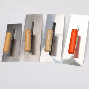 Pannello di intonacatura con manico in legno per intonacare la costruzione di piastrelle coltello per intonacare piccolo raschietto per fango in acciaio inossidabile lama a spinta - Product Image 1
