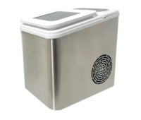 Comptoir domestique portable en acier inoxydable petite mini machine automatique autonettoyante 12v machine à glaçons Bullet