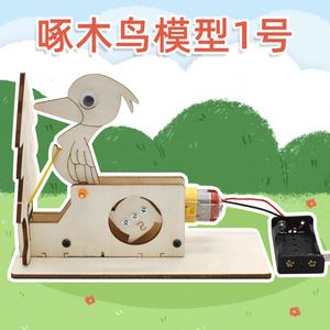 Kit de ciencia con modelo de pájaro carpintero de madera, juguete educativo DIY para niños de 7 a 9 años, experimento de aprendizaje STEM con pilas - Product Image 5