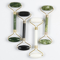 Rouleau de jade de marque YUEXIU, bâton de beauté, planche Gua Sha, masseur facial pour le contour des yeux avec effet lifting, emballage cadeau personnalisé avec logo