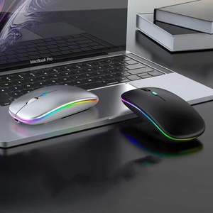 เมาส์ไร้สาย RGB ชาร์จไฟได้ เมาส์ไร้สายสำหรับคอมพิวเตอร์ ไฟ LED Backlit เมาส์เกมมิ่งตามหลักสรีรศาสตร์สำหรับแล็ปท็อปและพีซี - Product Image 1