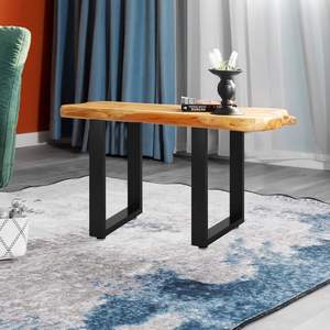 للبيع بالجملة من المصنع ، قاعدة أثاث حديدي من الفولاذ المقاوم للصدأ ، قاعدة من الزجاج والخشب ، قاعدة عالمية ، مكتب معدني - Product Image 3