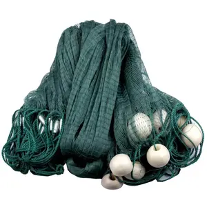 CINGHI LUSSO Fishing Gill Nets Drag Net Nylon Hand Made Durable Trawl Net  Beach Seine Drag Nets with Iron Sinkers Fishing Equipment,3cm Mesh, 2m - 5m  High, 10m Length, Nets 