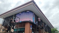Pantalla LED a Todo Color WiFi P10 para Exteriores, Letrero para Cafetería, Tienda, Animación de Texto, Temporizador, Mensajes Desplazables, Brillo de 5000cd, 3 Años de Garantía