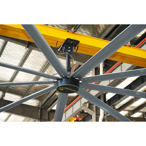 New Design 14FT <b>Ventilation</b> Ceiling Fan Brushless DC Motor App Control Restaurant Construction Use - Product Image 6
