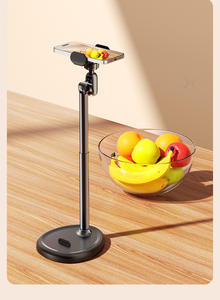 Support de téléphone suspendu avec base ronde pour bureau, support réglable pour diffusion en direct, adapté aux téléphones portables et tablettes - Product Image 6