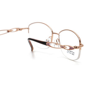 レトロなチタン製眼鏡フレームレディース眼鏡卸売在庫あり - Product Image 5