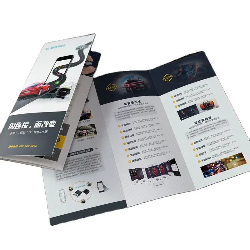 Hot Sale Custom Full color printing matt lamination Paper catalogue coated paper brochure