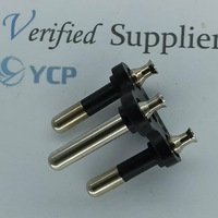 Prise électrique en cuivre massif creux, 16A 240V, modèle IT, 3 broches, anti-effraction, prix usine 4.8, pour la Thaïlande