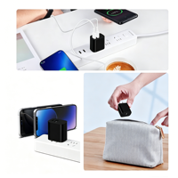 Chargeur rapide pour téléphone 30W avec PD 3.0 QC3.0, protections OTP anti-feu, ports Type-C et USB pour appareils mobiles intelligents - Design compact